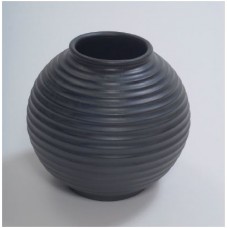 CERAMIC VASE 12” x 12” x 12” Matt Black- CLOSEOUT SALE !!